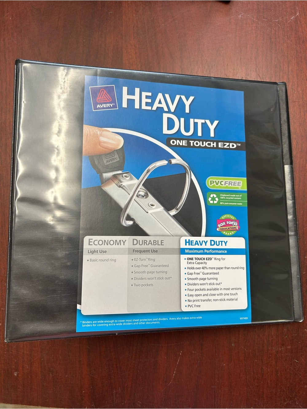 Avery heavy duty D ring binder black  4 inches